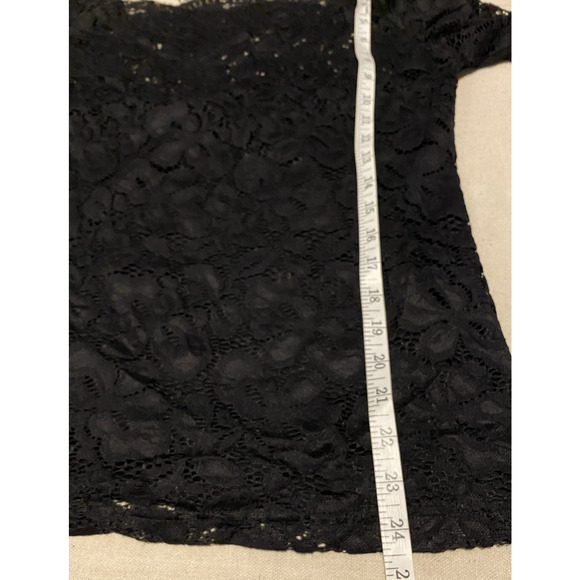 DJT Womens Forest Fairy Grunge Whimsigoth Mesh Top XL Black Off The Shoulder - Picture 13 of 14